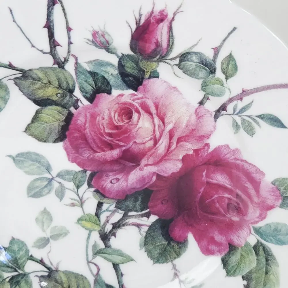 Vtg Roy Kirkham English Rose Salad Plate 8